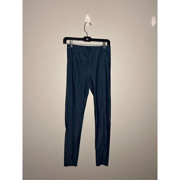 Sweaty Betty full length navy blue leggings size medium C19-5 - Picture 1 of 3
